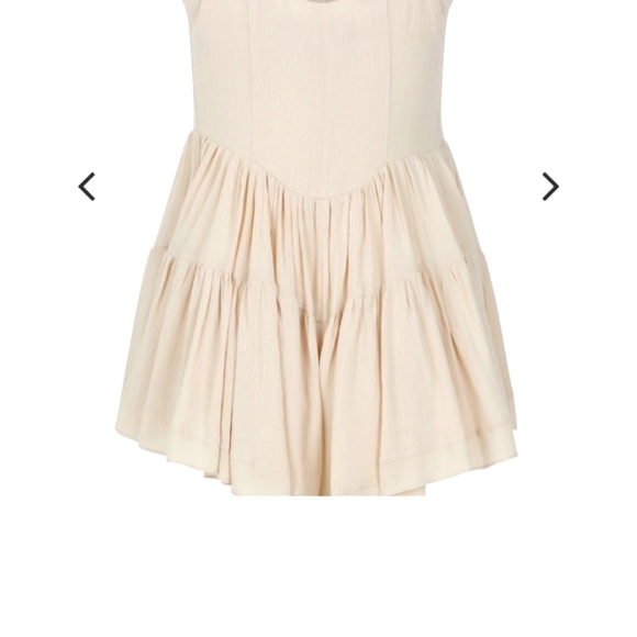 Vanessa Mooney frilly white romper, NWT. Womens sz Small - Picture 3 of 6